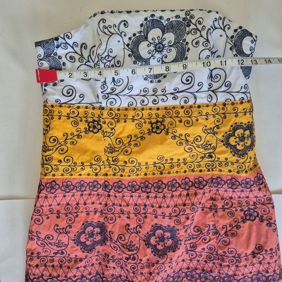 Lilly Pulitzer Dress Bird Is The Word Pink Embroidered Strapless Mini Size 2 - Picture 10 of 13